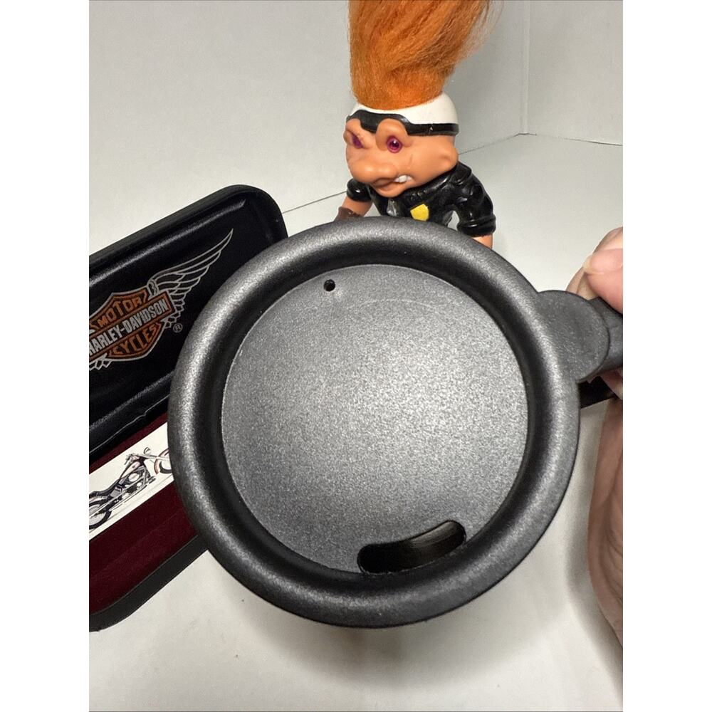 99’ Harley Davidson Stainless Mug 14oz w/ Lid & Knife Case 92’ Hasbro Troll- (3) - Picture 7 of 13
